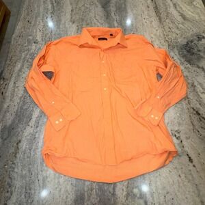 Donald J. Trump Size XL Dress Shirt Orange Button Down Long Sleeve